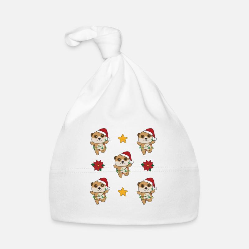 Erdmännchen Weihnachten Winter Tiere Erdmännchen Baby Bio-Mütze