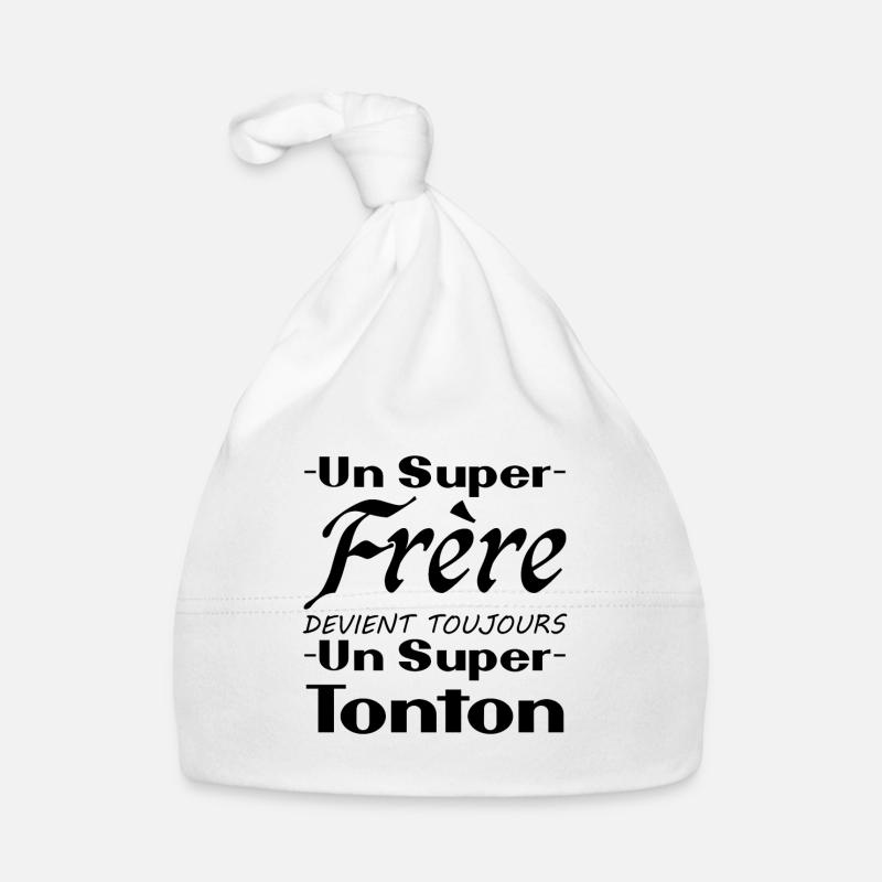 Aus einem Superbruder wird immer ein Großonkel Baby Bio-Mütze
