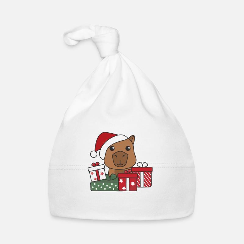 Capybara Weihnachten Geschenk Winter Tiere Baby Bio-Mütze