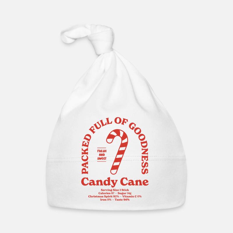 Candy cane Nutritional Organic Baby Cap