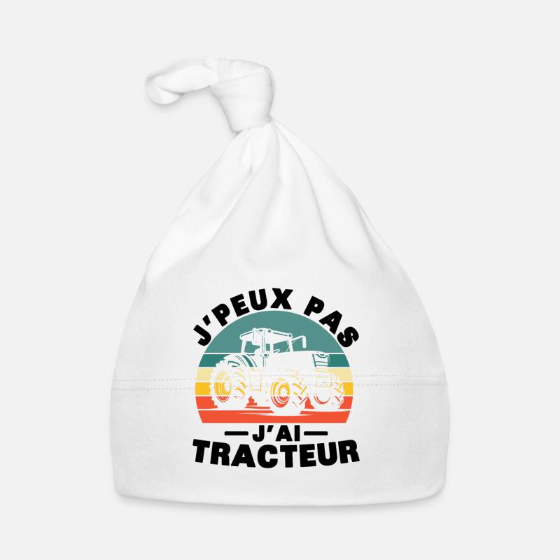 Ich kann nicht, ich habe ein Traktor-Humor-Geschenk Baby Bio-Mütze
