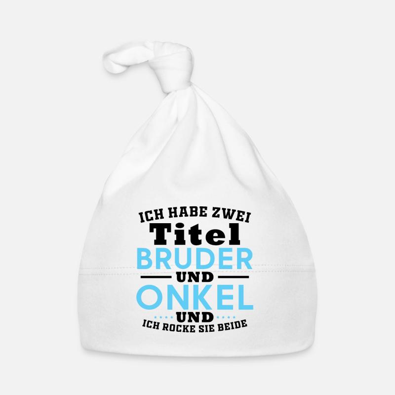 Brother and uncle, Humor Gift Organic Baby Cap