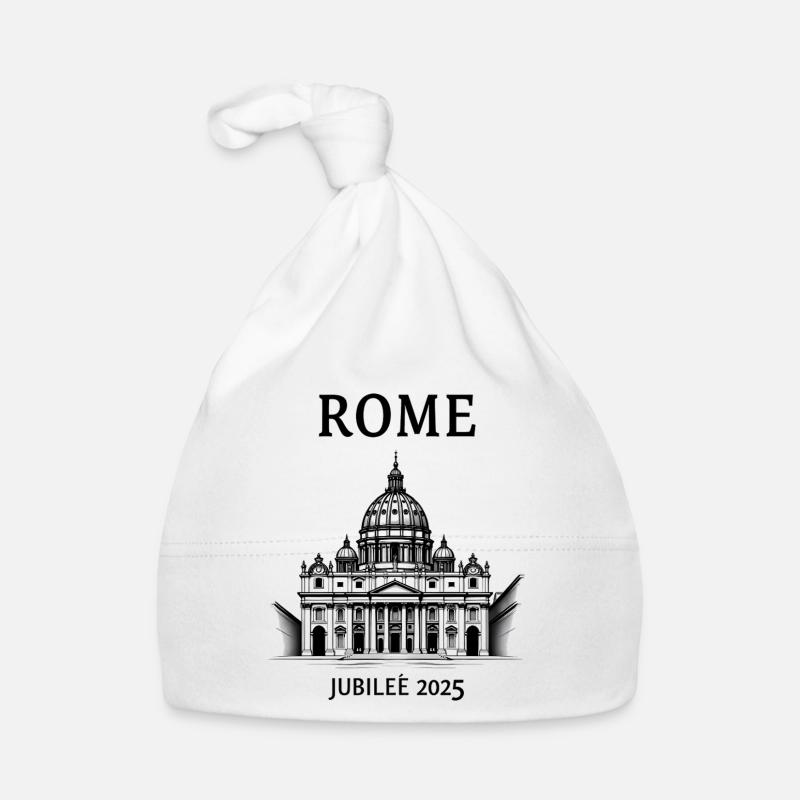 Jubilé de Rome 2025 - Pèlerins de l’espérance Bonnet bio Bébé