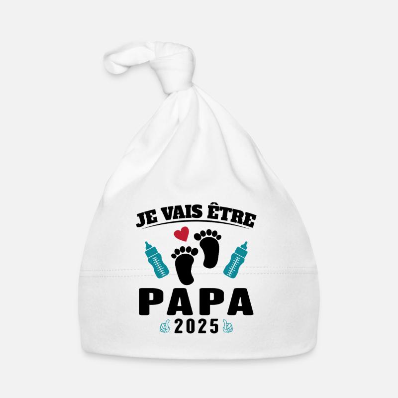Mann Papa wird 2025 Geschenk Baby Bio-Mütze
