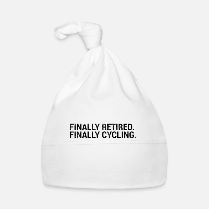 Finally Retired Finally Cycling Cyclists Organic Baby Cap