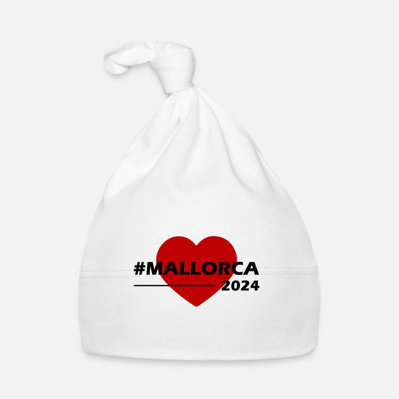 Mallorca 2024 Heart Love Organic Baby Cap
