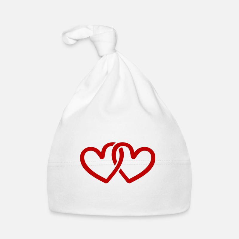 hearts symbol Organic Baby Cap