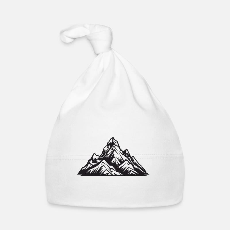 Symbol Berge Baby Bio-Mütze