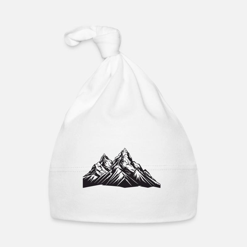 Berge Natur Symbol Baby Bio-Mütze