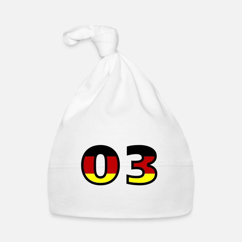 Maillot Allemagne numéro 3 Bonnet bio Bébé