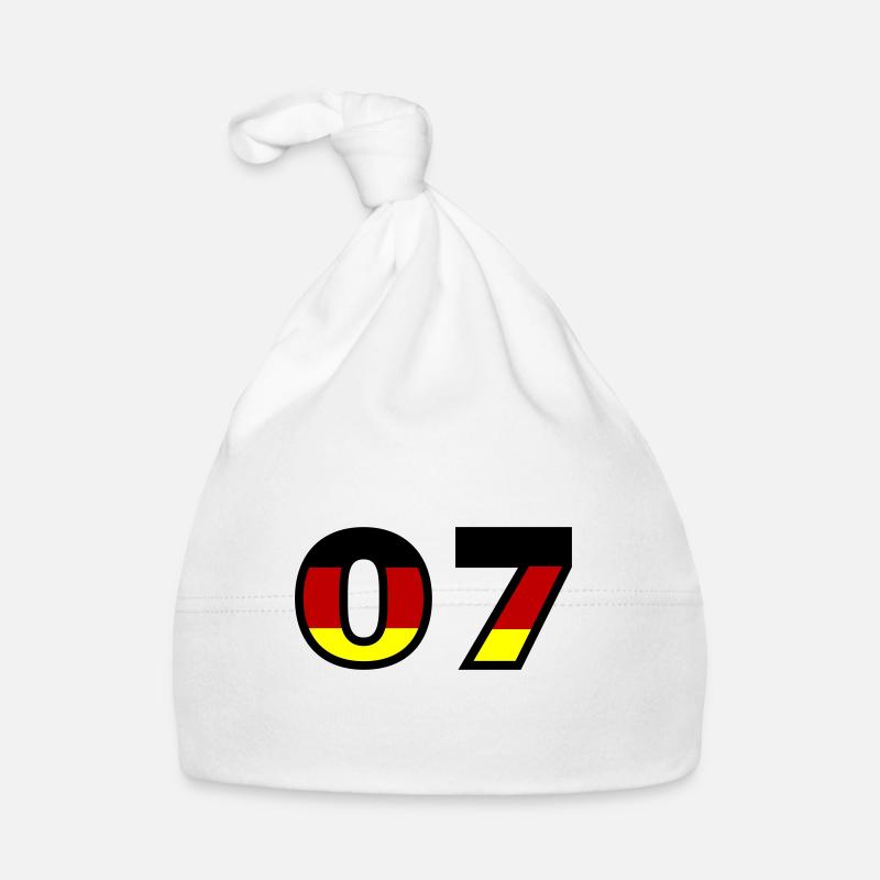 7 Numéro Allemagne Jersey Bonnet bio Bébé