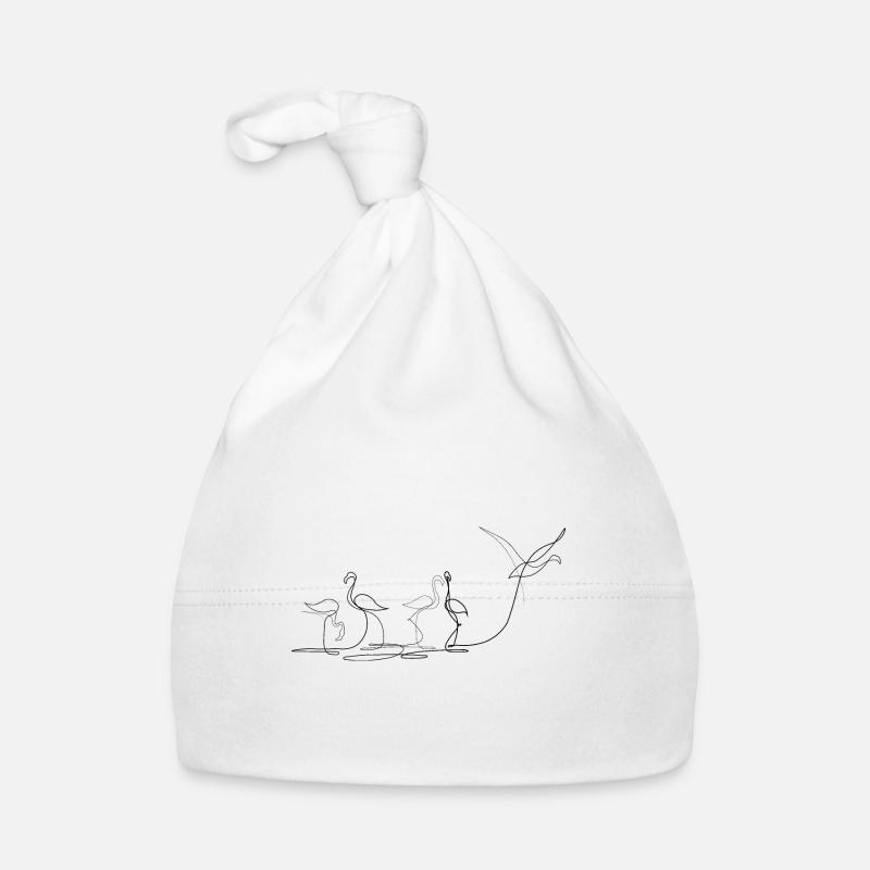 Flamants roses Bonnet bio Bébé