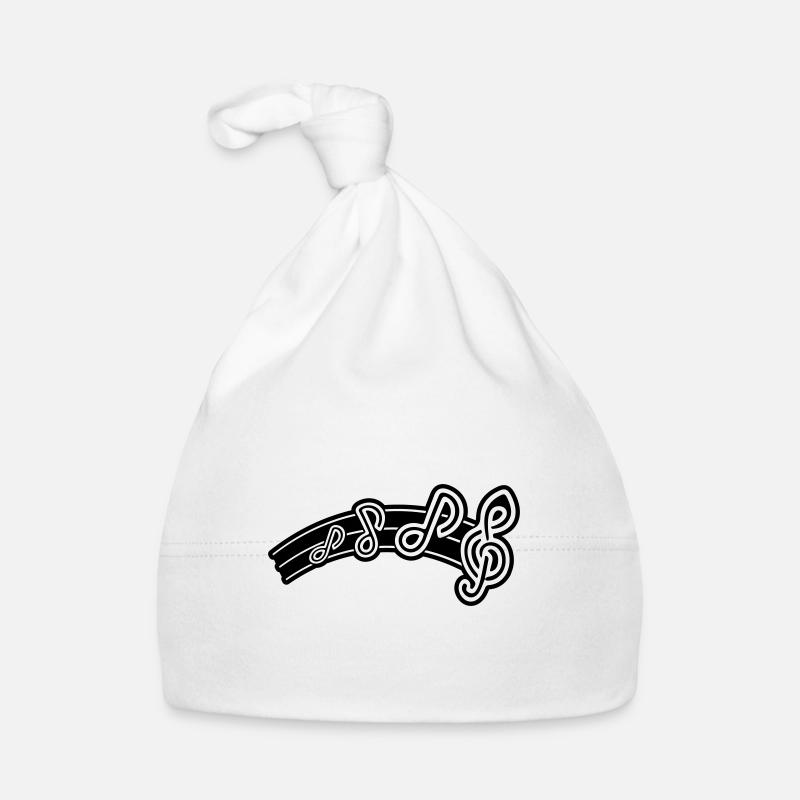 Clé de symbole de notes de musique Bonnet bio Bébé