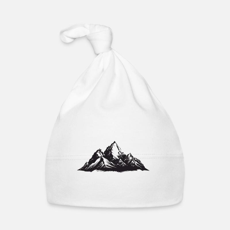 Symbol Mountains Organic Baby Cap