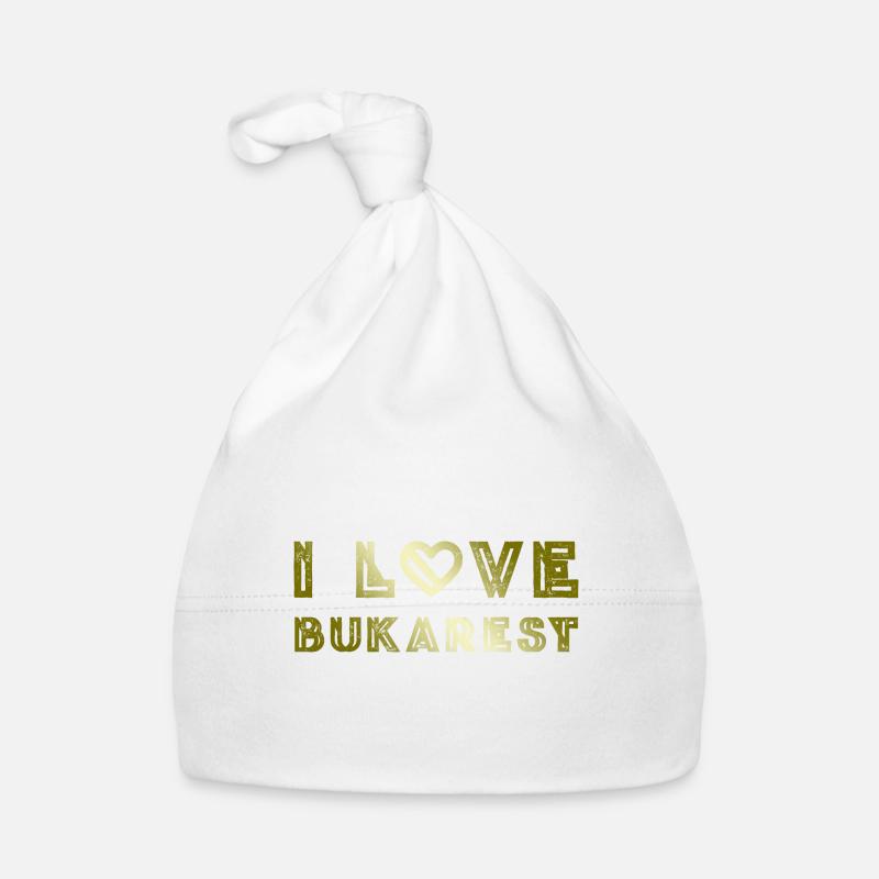 I Love Bukarest Baby Bio-Mütze