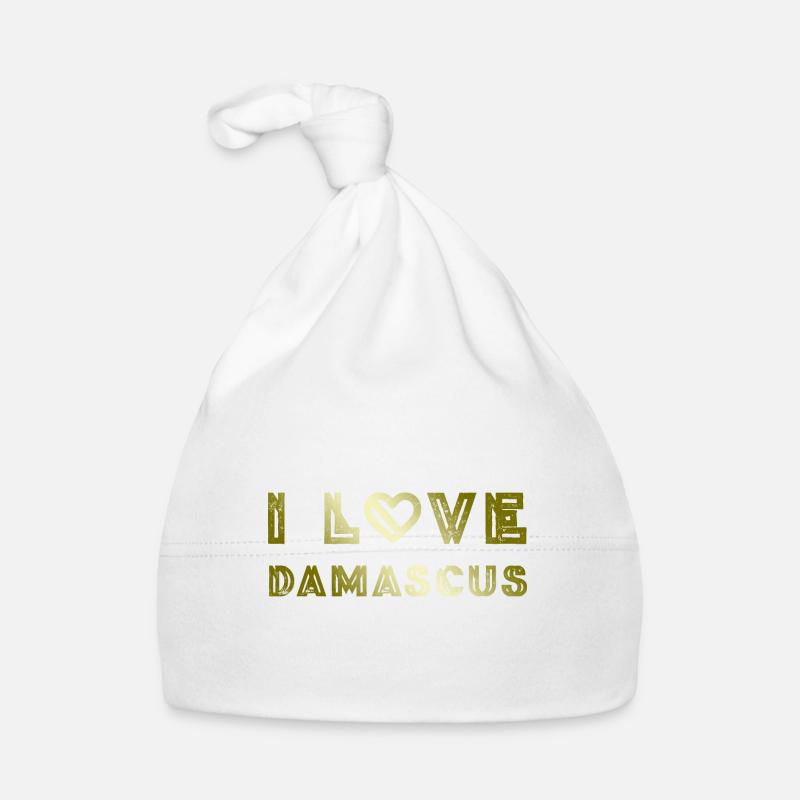 I Love Damascus Organic Baby Cap