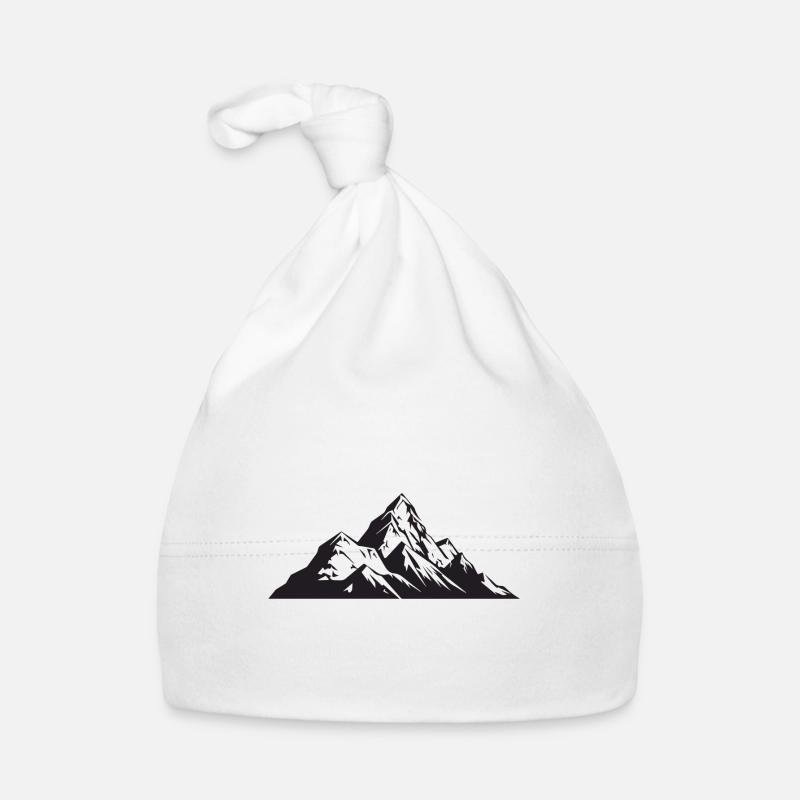Mountains Alps Symbol Organic Baby Cap