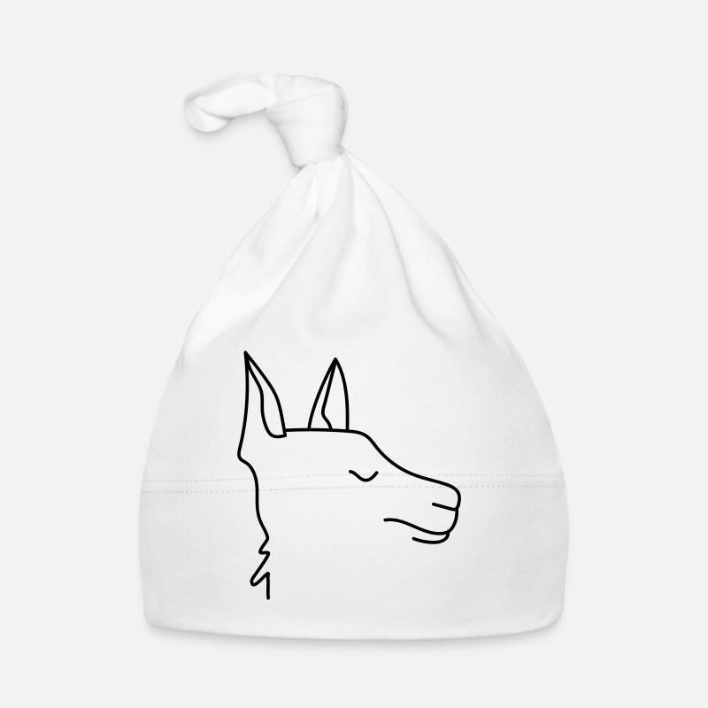 Lama abstract Organic Baby Cap