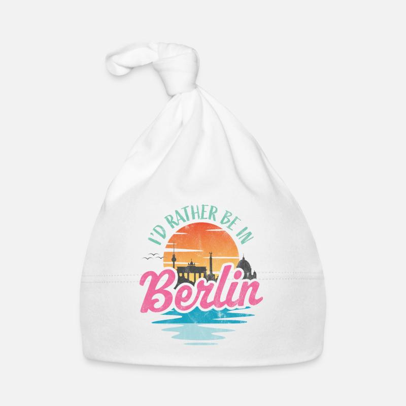 I'd rather be in Berlin Organic Baby Cap