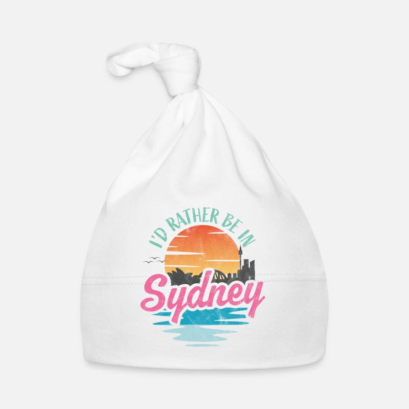 I'd rather be in Sydney Organic Baby Cap