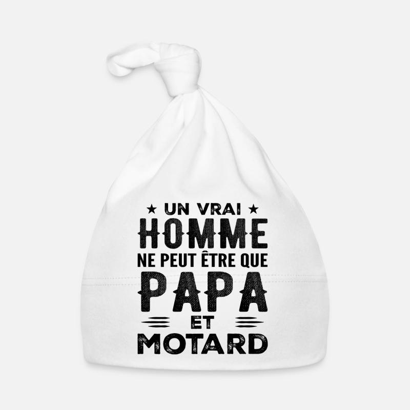 A Real Man Is Just Dad and Biker Organic Baby Cap