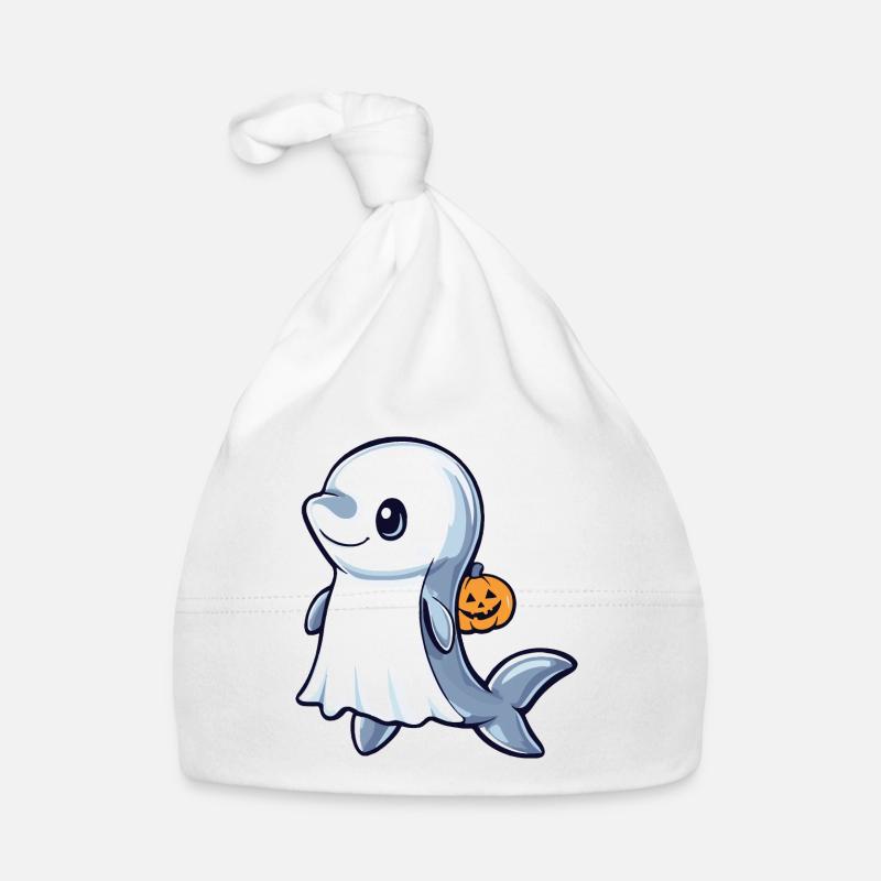 Delfin Halloween Comic Geist Baby Bio-Mütze