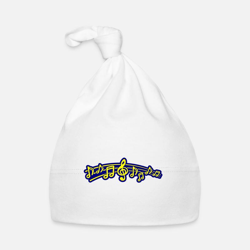 Musical Notes Symbol Music Organic Baby Cap