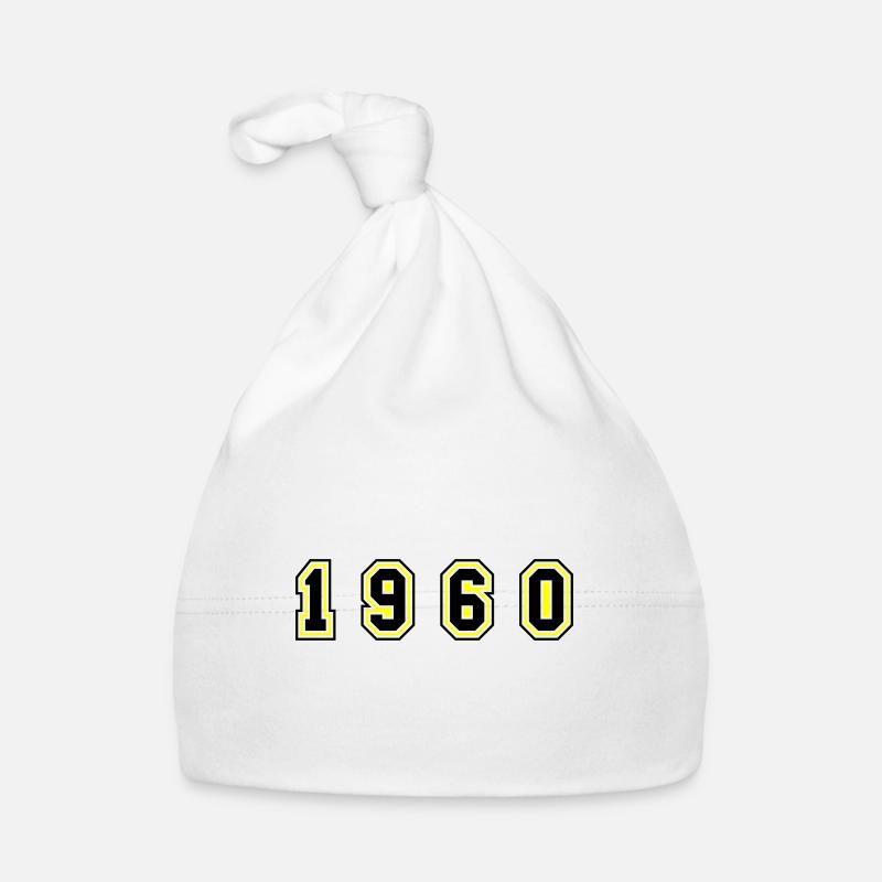 1960 Year Number Organic Baby Cap