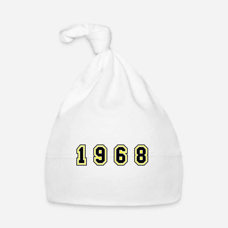 1968 Year Number Organic Baby Cap