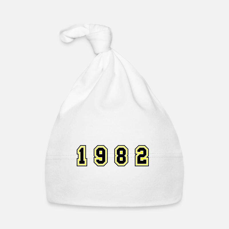 1982 Year Number Organic Baby Cap