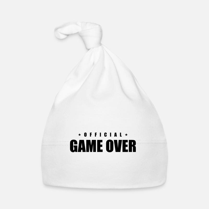 Game Over Slogan Organic Baby Cap