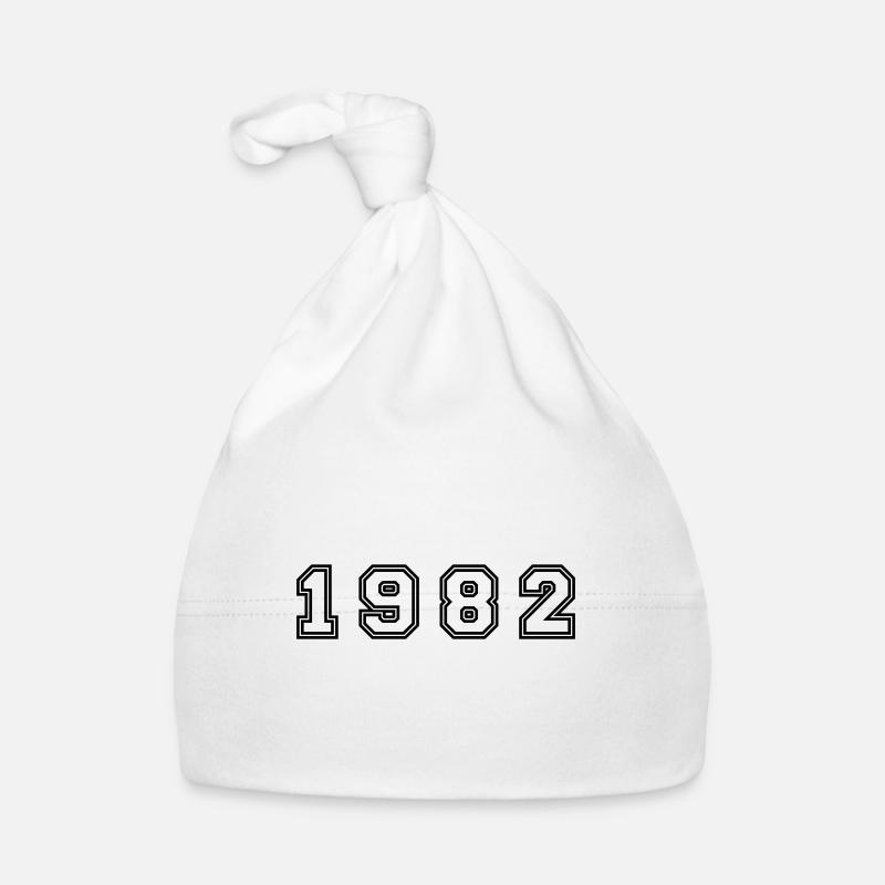 1982 Year Number Organic Baby Cap