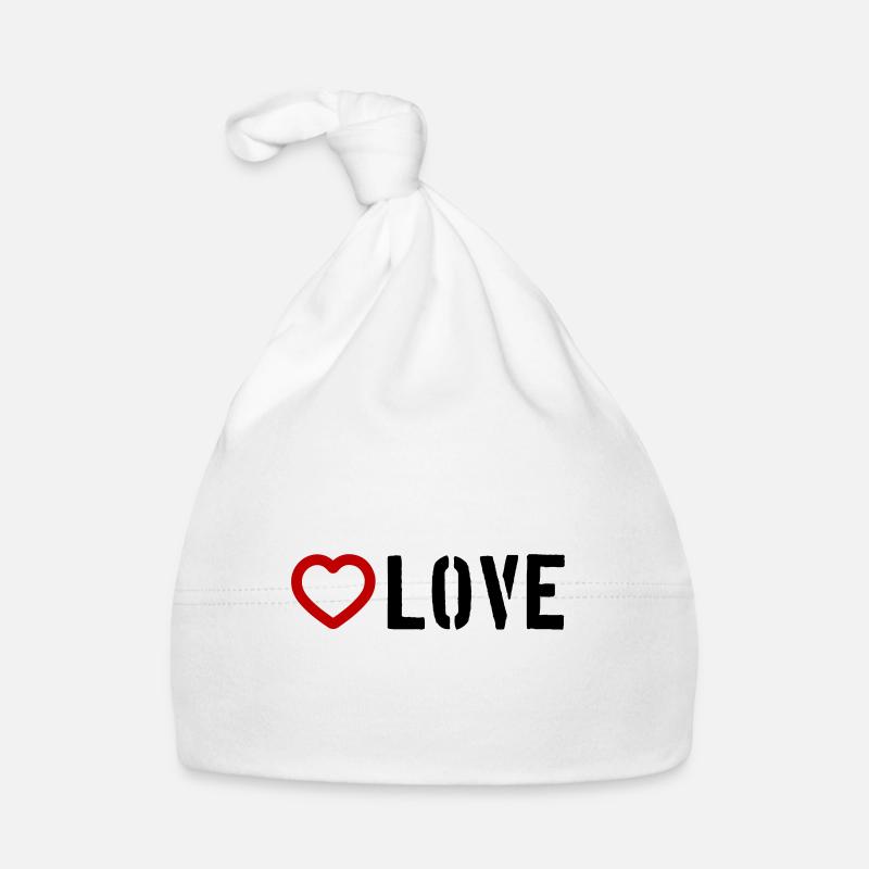Love Heart Organic Baby Cap
