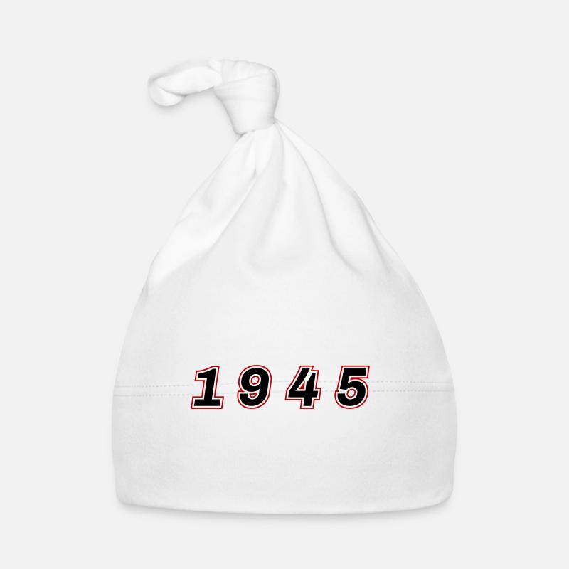 1945 Year Number Organic Baby Cap