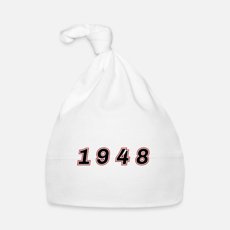 1948 Year Number Organic Baby Cap