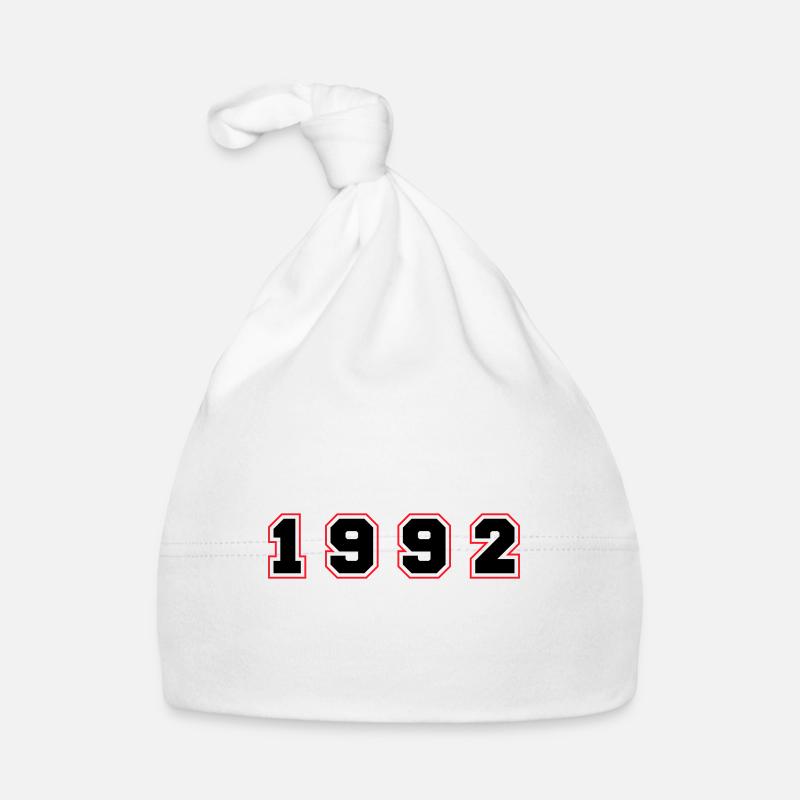1992 Year Number Organic Baby Cap