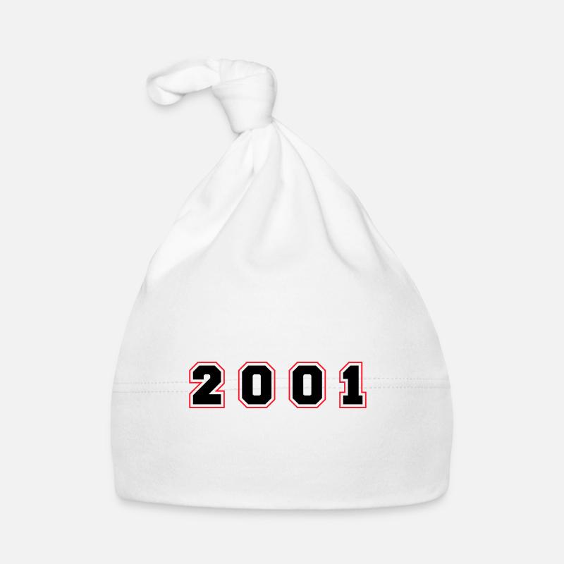 2001 Year Number Organic Baby Cap