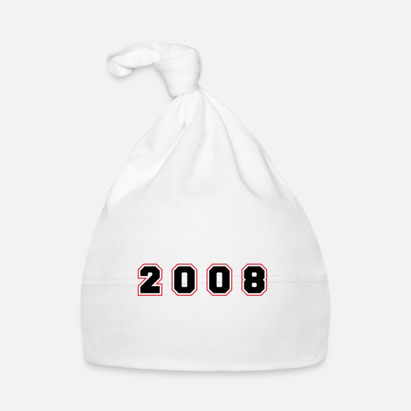 2008 Jahr Zahl Baby Bio-Mütze