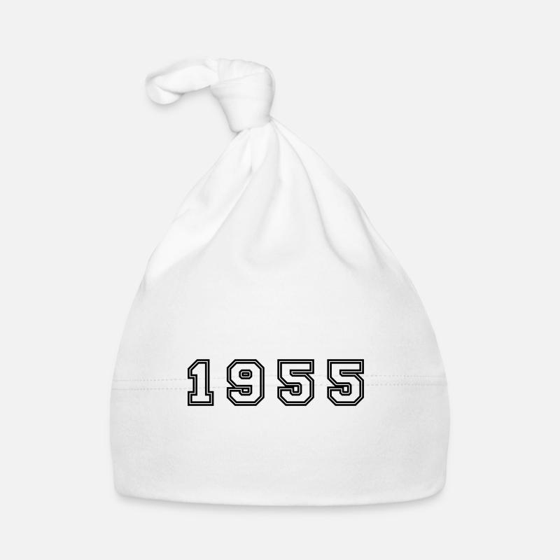 1955 Year Number Organic Baby Cap