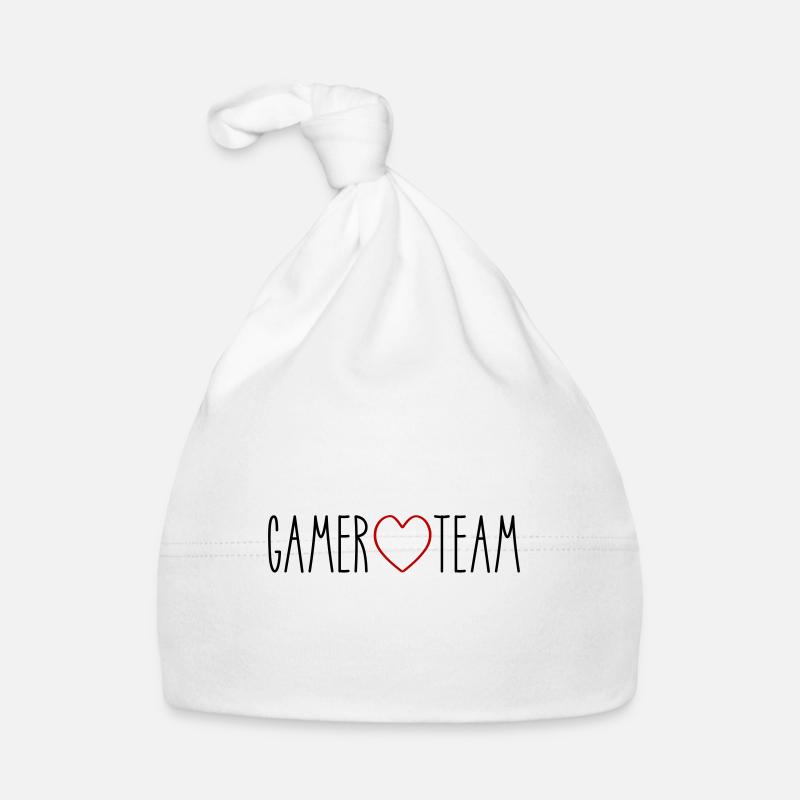 Gamer Team Herz Baby Bio-Mütze