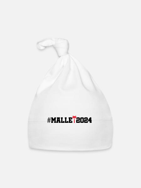 Malle 2024 - Baby Bio-Mütze - Weiß - Vorne