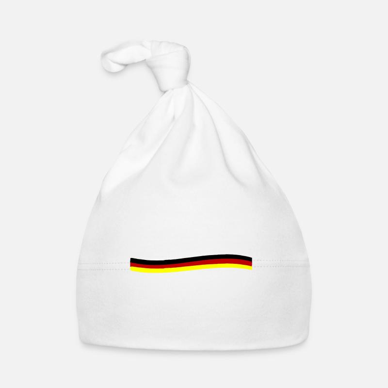 Germany Flag Line Organic Baby Cap