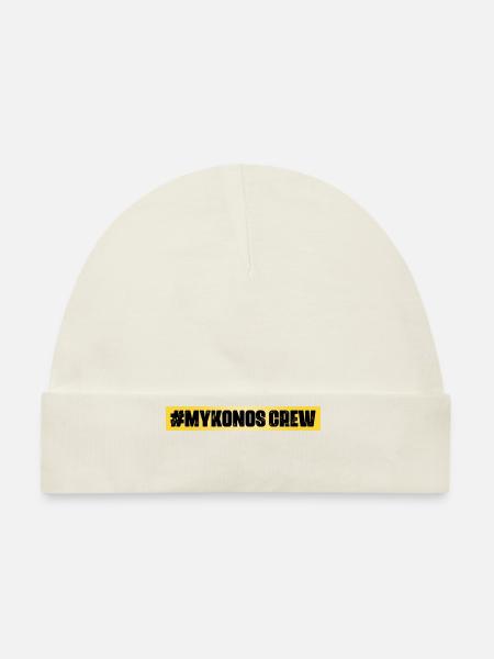 Mykonos Crew - Organic Baby Cap - white - Front