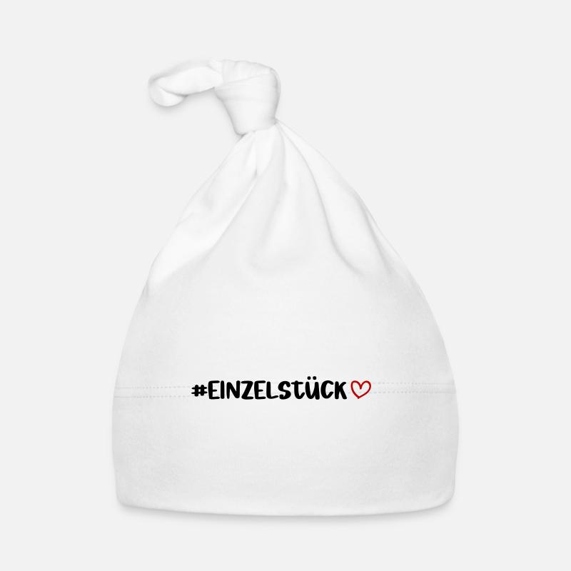 Morceau de coeur unique Bonnet bio Bébé