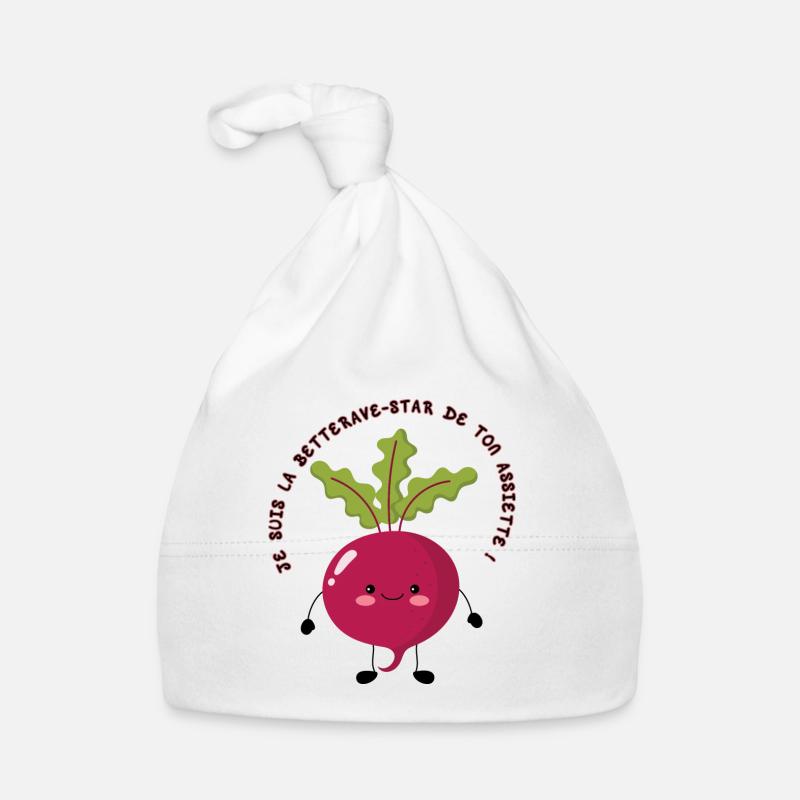 I'm the star beetroot on your plate! Organic Baby Cap