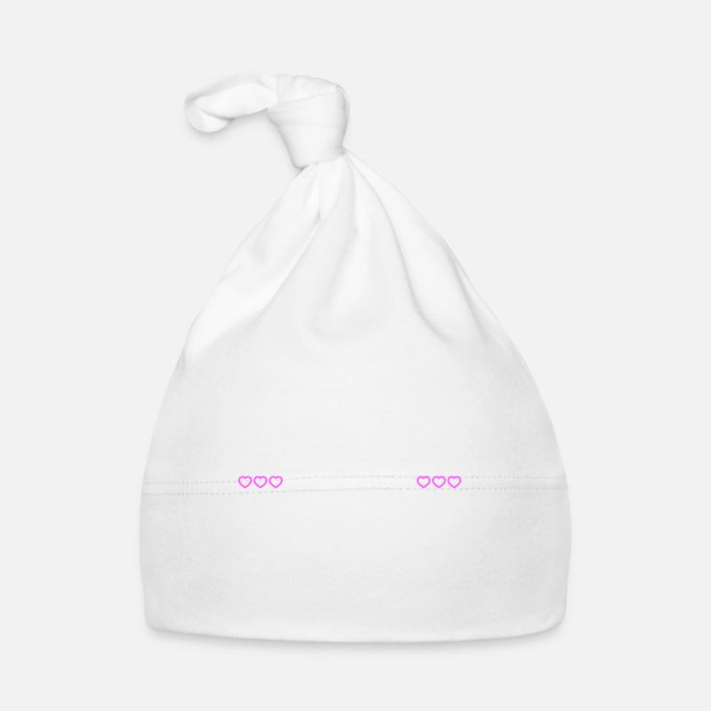 Coeurs de l’équipe Bachelorette Bonnet bio Bébé