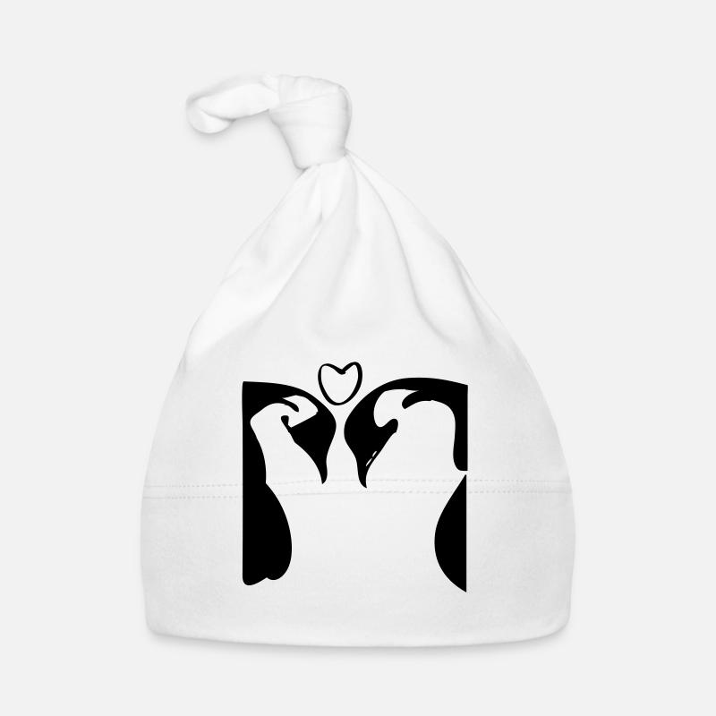 penguin_couple Organic Baby Cap