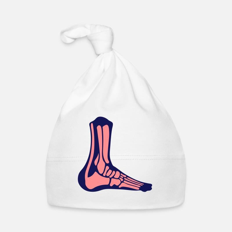 bone foot skeleton heel achilles Organic Baby Cap