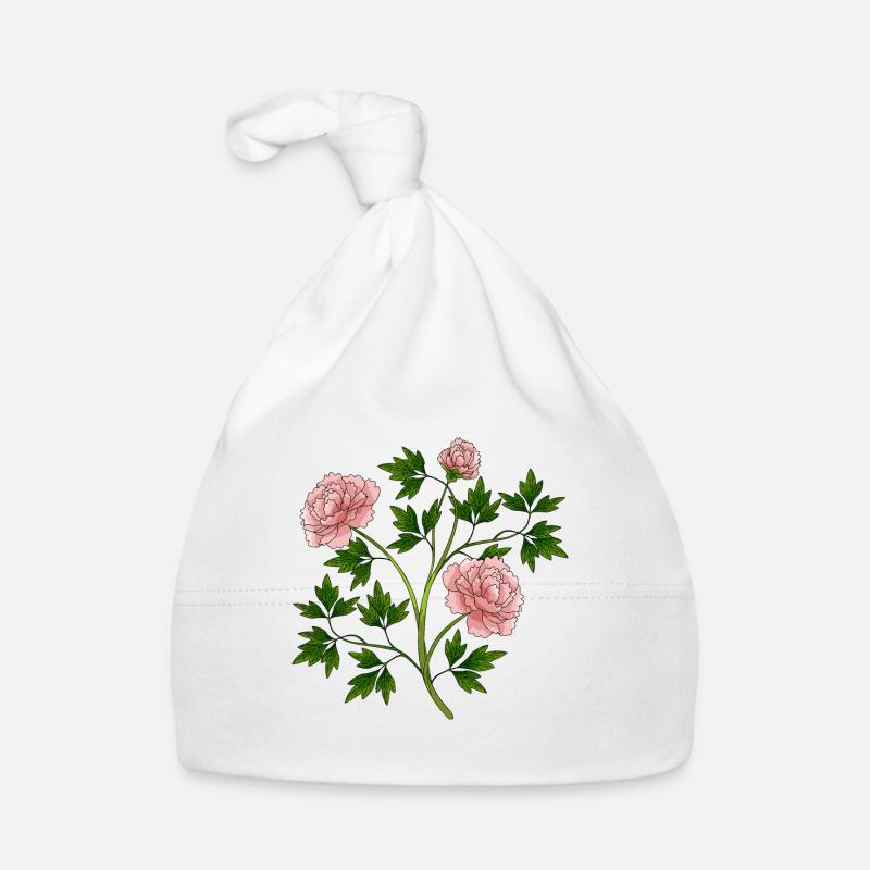 Colorful flowers Organic Baby Cap