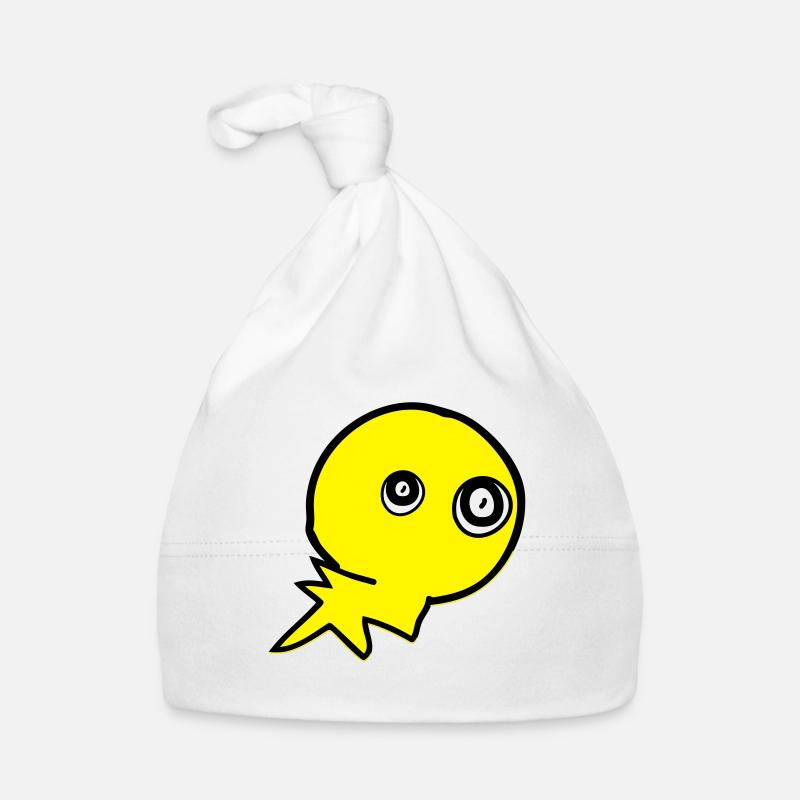 cute monster character Organic Baby Cap